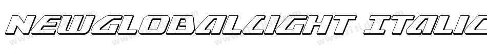 NewGlobalLight Italic字体转换